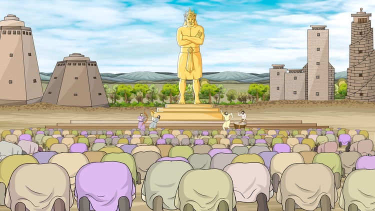 37. Tall Gold Statue